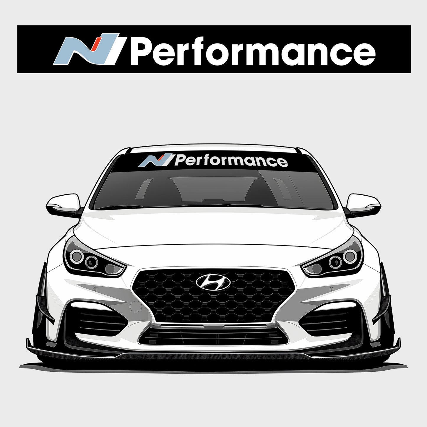 N Performance Windscreen Banner