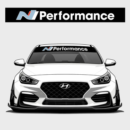 N Performance Windscreen Banner
