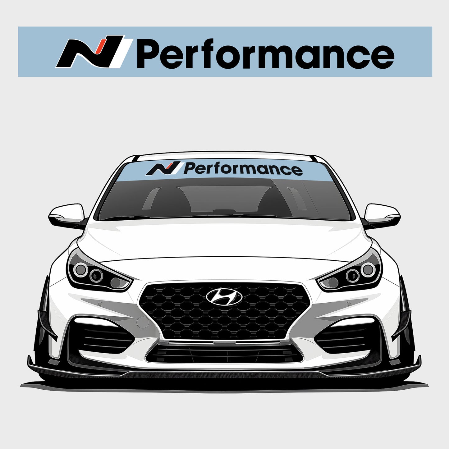 N Performance Windscreen Banner