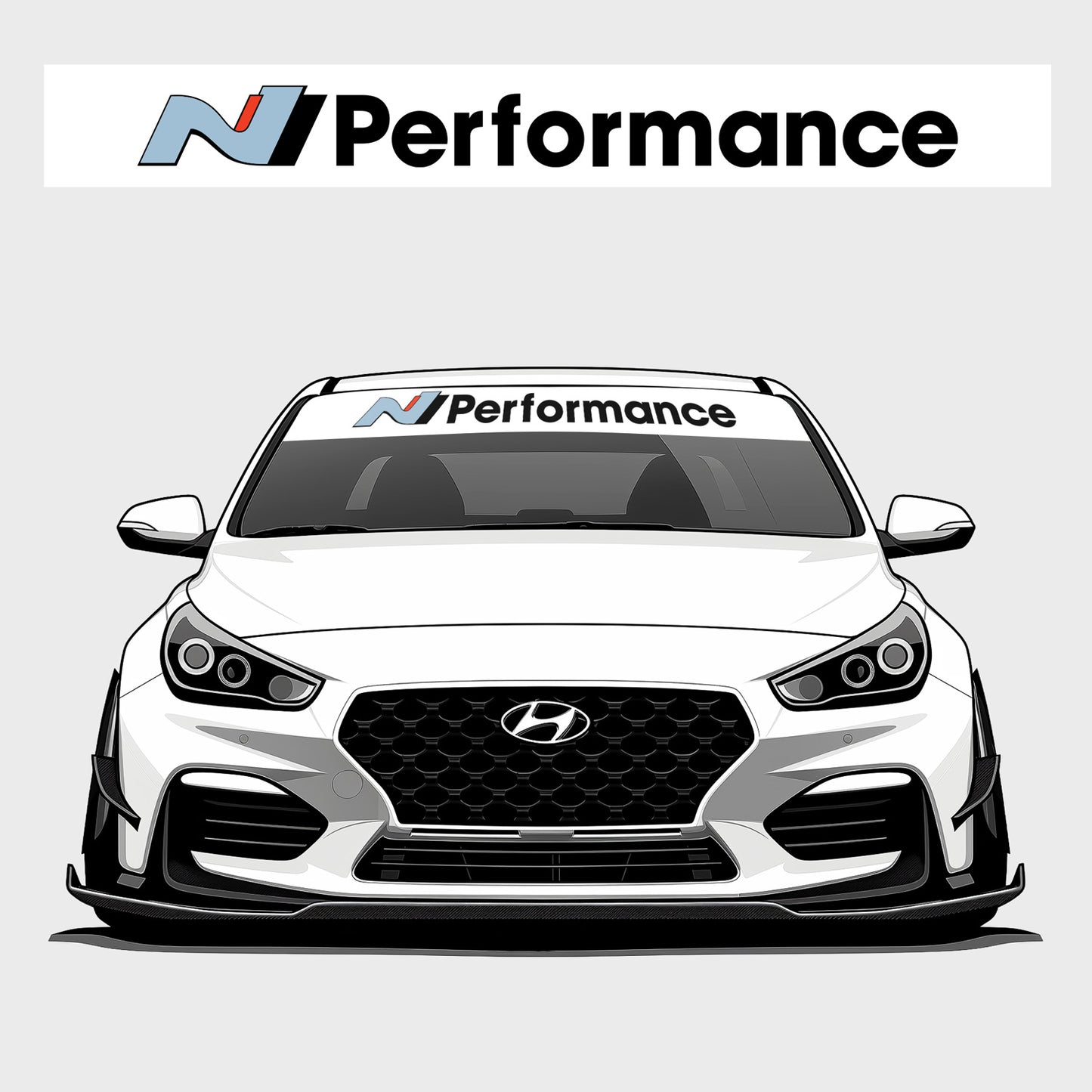 N Performance Windscreen Banner