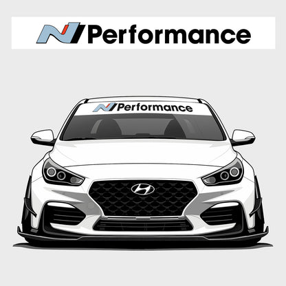N Performance Windscreen Banner