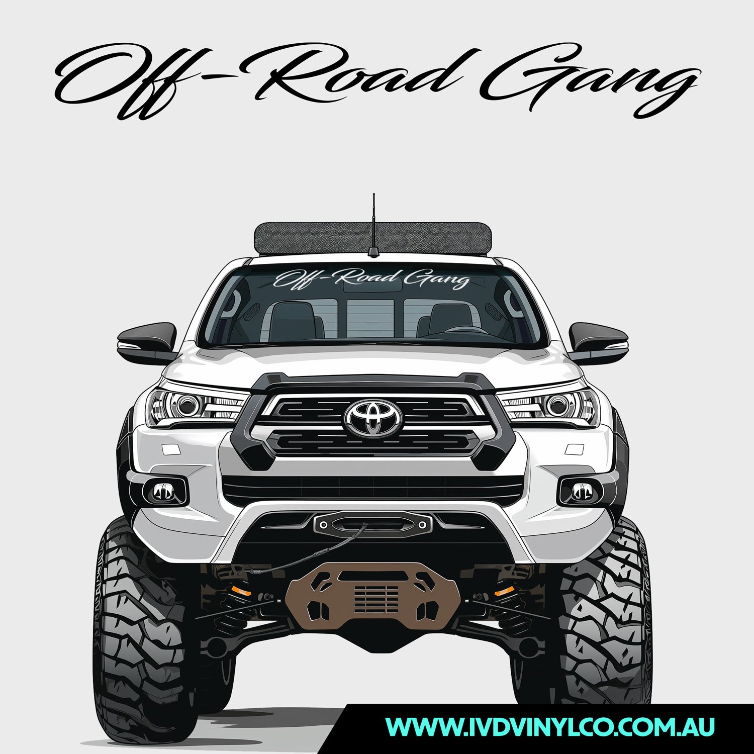 Off-Road Gang Cursive - Window Banner – IVD Vinyl Co