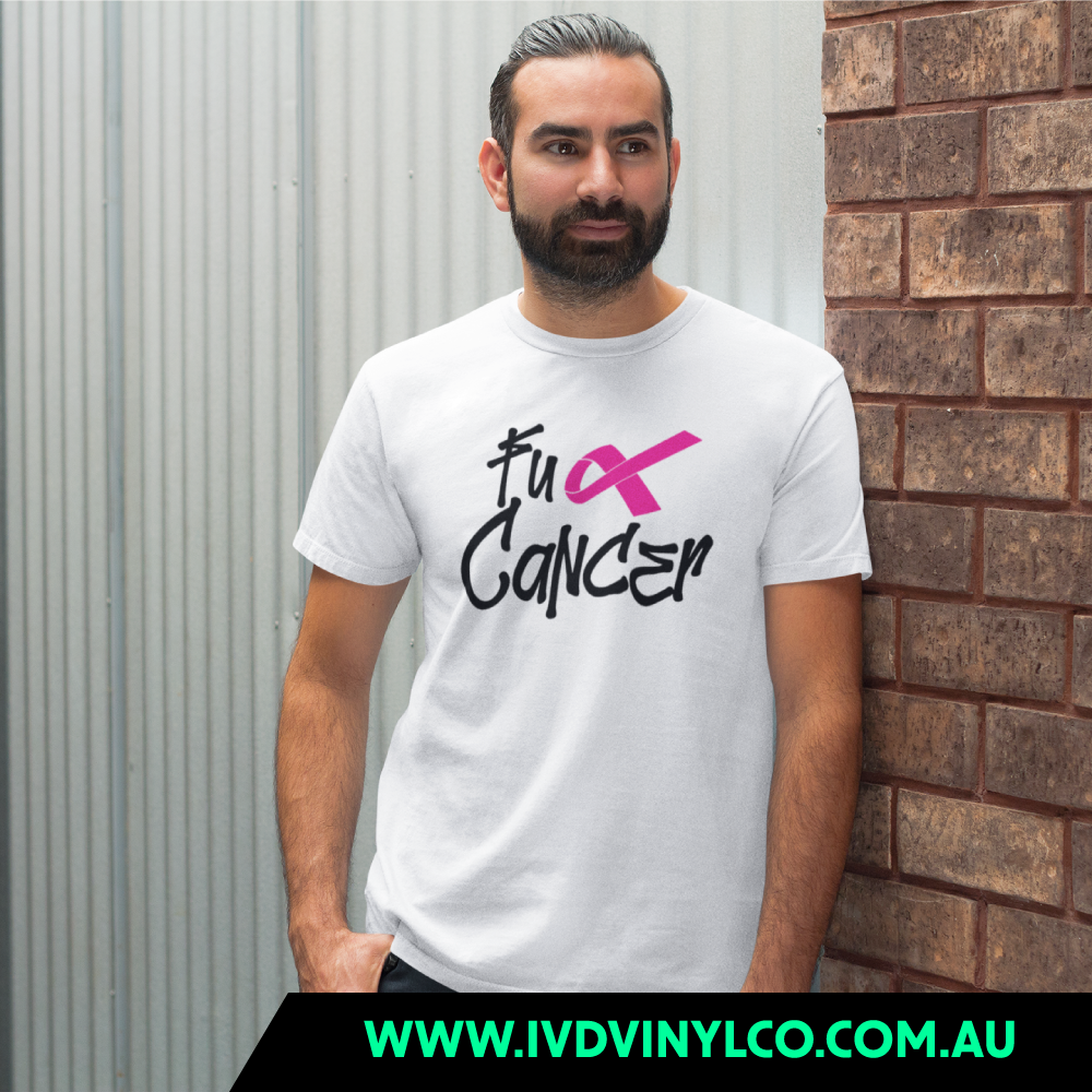 Fuck Cancer White T-Shirt