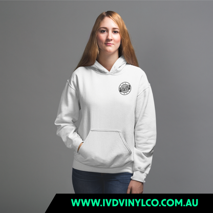 IVD Vinyl Co White Hoodie