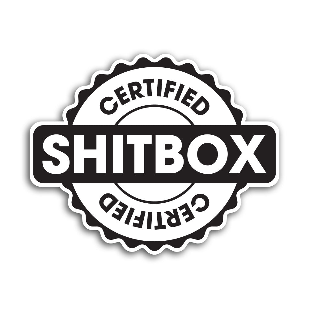 Shitbox Computer Certified Shitbox Sticker – IVD Vinyl Co