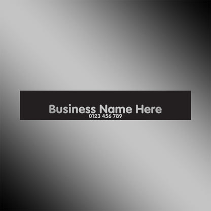Custom Business Name Revers Cut Banner