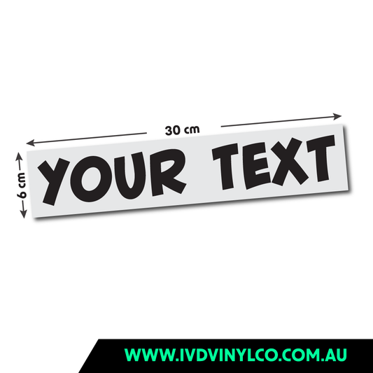 Decal Custom Text Stickers - IVD Vinyl Co